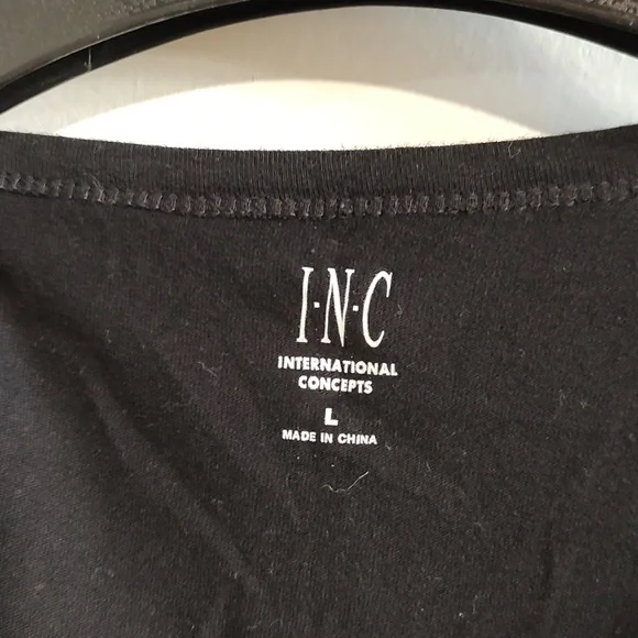 Men's INC Black And White Shirt Size Large large - Picture 3 of 4